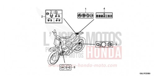 ETIQUETTE DE PRECAUTIONS CRF50FC de 2012